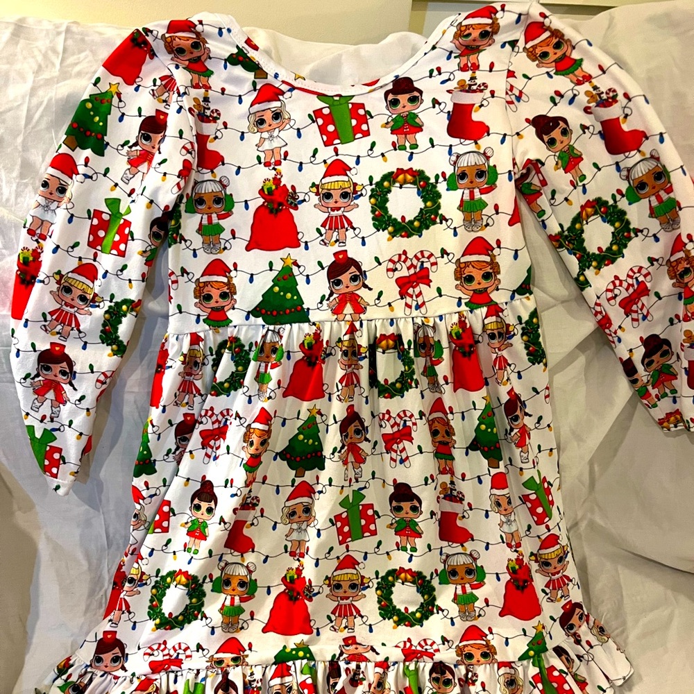 LOL girls Christmas dress. Size 8/10.